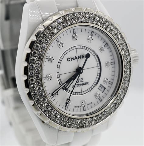 chanel j12 diamond dial watch|Chanel j12 automatic watch price.